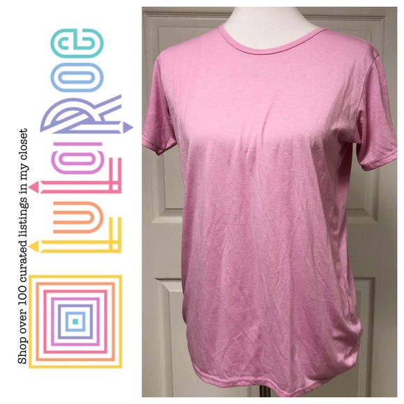 LuLaRoe Tops - LULAROE SOLID PINK GRACIE TOP